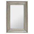 Safavieh 36 x 3.5 x 54 in. Zachary Small Rect Wall Mirror, Antique Silver CMI2006B